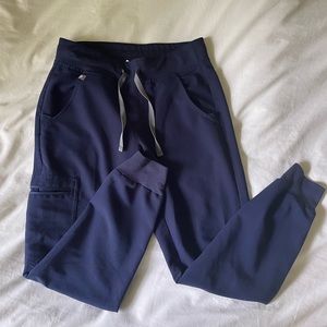 Figs Zamora Jogger Scrub Pants Size XS Petite Navy